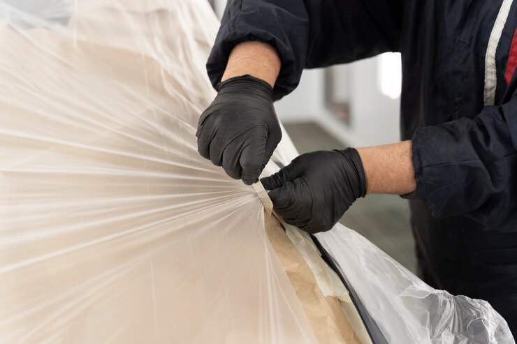 DP Udyog worker packaging products at Delhi manufacturing facility