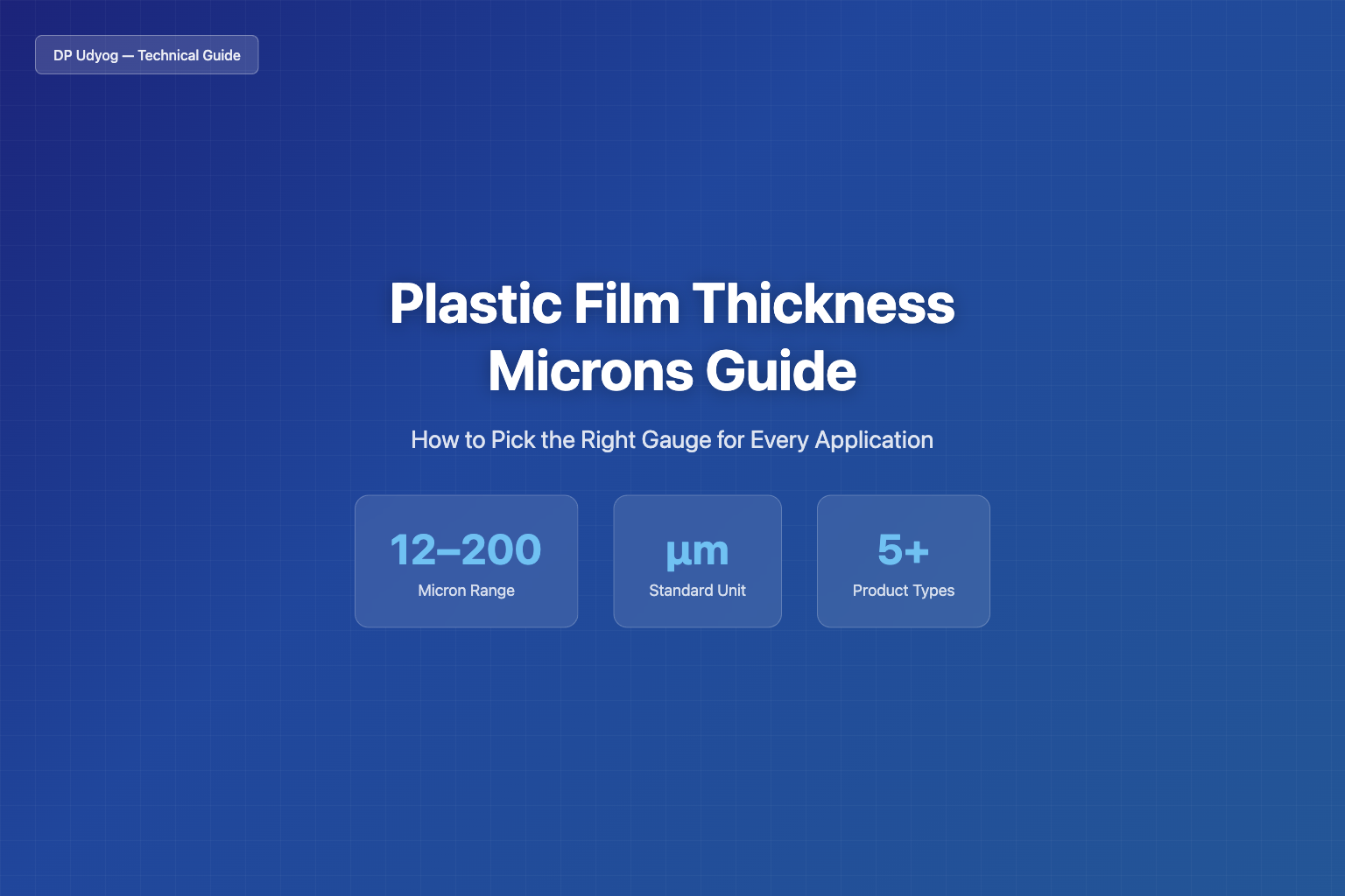 Plastic film rolls of different thicknesses in microns used for industrial packaging